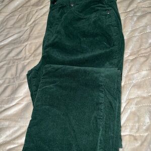 Women’s Green Corduroy Pants